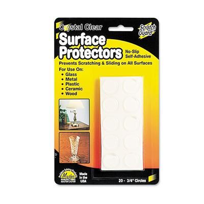 Master Caster 88600 Scratch Guard Surface Protectors, 0.75" dia, Circular, Clear, 20/Pack - Pack of 20 MAS88600