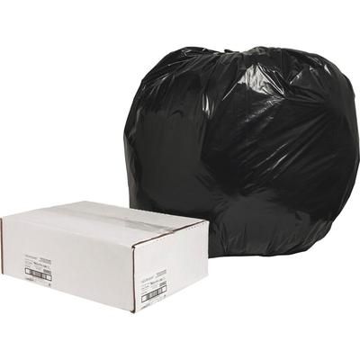 Nature Saver 00992 Recycled Black Trash Bags, 56 Gallon, Box of 100 - Box of 100 NAT00992