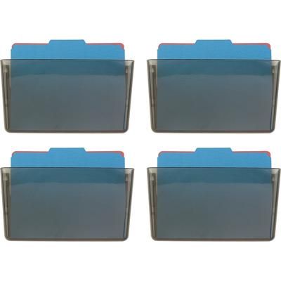 Officemate 21431CT Wall Files, Letter, 13" x 4-1/8" x 7", 4/CT. Smoke - Case of 4 OIC21431CT