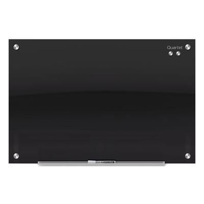 Quartet® G7248B Infinity Black Glass Magnetic Marker Board, 72 x 48 QRTG7248B