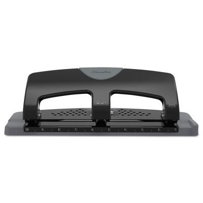 Swingline 74133 20-Sheet SmartTouch Three-Hole Punch, 9/32" Holes, Black/Gray SWI74133