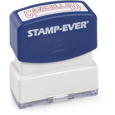 Trodat 5942 Pre-inked CANCELED Message Stamp - Message Stamp - "CANCELLED" - 0.56" Impression Width x 1.69" Impression Length - 50000 Impression(s)