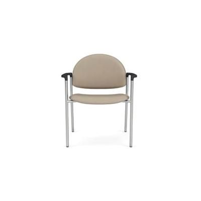 Chat 400 lb. Cap. Oversized Guest Chair in Upgrade Fabric/Healthcare Vinyl