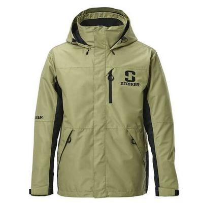 Striker Ice Men's Vortex Waterproof Fishing Rain Jacket - Black XXL