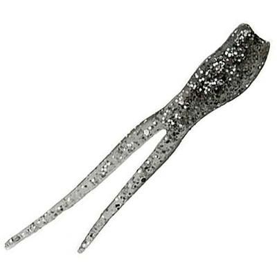Bobby Garland Split Tail Panfish Bait - 15 Pack - Smoke Silver