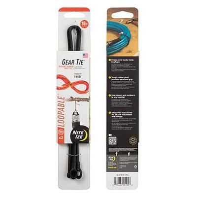 Nite Ize 18in Gear Tie Loopable Twist Tie - 2 Pack - Yellow