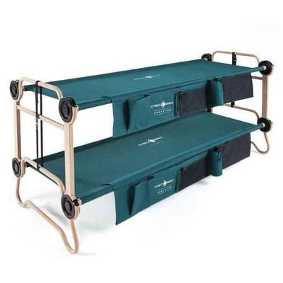 Disc-O-Bed Large Bunks with Organizer Cot - Green Large