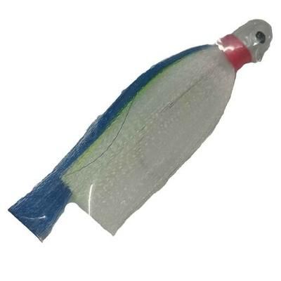 First Light Tackle Inc. Snook Skirted Jig - White/White/Chartreuse-Red