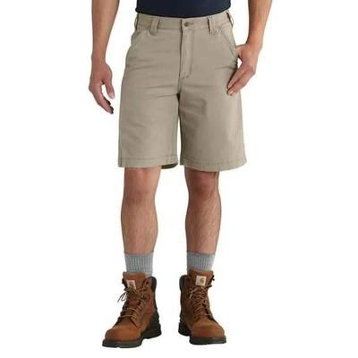 Carhartt Men's Rugged Flex Relaxed Fit Canvas Work Shorts - Tan 34