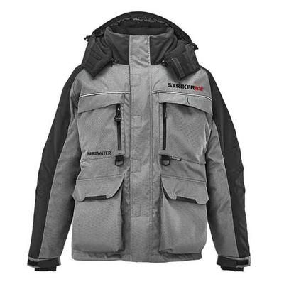 Striker Ice Hardwater Jacket Men's Ice Fishing Jacket - Gray/Red L