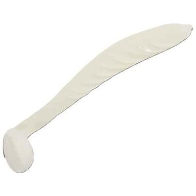 Fish Daddy Biodegradable Glow Plastic Spike J Shad Lure - White Glow Red 2.3in