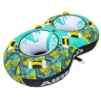 Airhead Blast 2 2-Person Towable Tube - Teal/Yellow