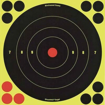 Birchwood Casey 8in Bulls-Eye Shoot-N-C Targets - 30 Pack