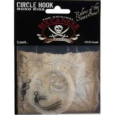Buccaneer Mono Circle Hook Rig - Black Nickel 4/0