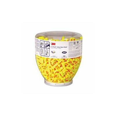 3MTM E-A-RsoftTM Yellow NeonsTM Foam Earplug, Polyurethane, Uncorded, Clear Bottle (247-391-1010)