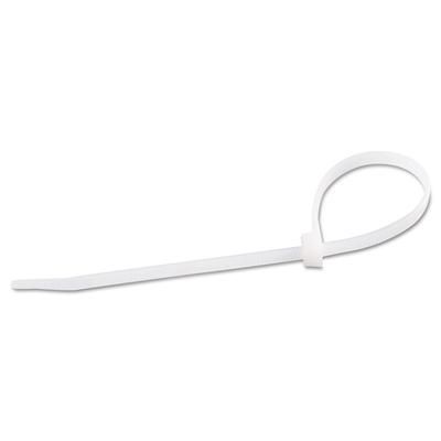 Gardner Bender Standard Cable Ties, 75 lb Tensile Strength, 8 in, Natural, 100/Bag (623-46-308)