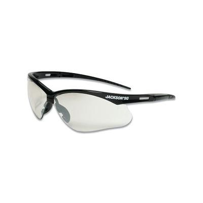 Jackson Safety SG Series Safety Glasses, Indoor-Outdoor, Polycarbonate, Hard Coat Lens, Black (138-50004)