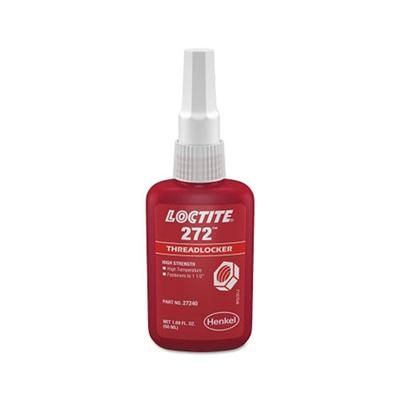 Loctite 272 Threadlocker, High Temp/High Strength, 50 mL, Red (442-88442)