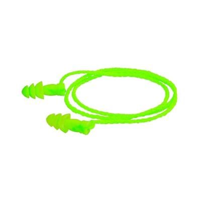Moldex JETZ Reusable Earplugs, TPE, Bright Green, Corded (507-6455)