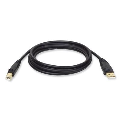 Tripp Lite USB 2.0 A/B Cable (M/M), 10 ft., Black (TRPU022010)