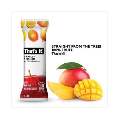 That's it.(R) Nutrition Bar, Gluten Free Apple and Mango Fruit, 1.2 oz Bar, 12/Box (GRR30700257)