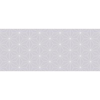 Tappeto in vinile con motivi a stella grigi 175x74cm
