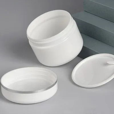 20/30/50/100/150/250ML Refillable Bottles Travel Face Cream Lotion Jar Cosmetic Container White Plastic Empty Makeup Jar Pot 1PC