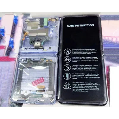 New Main LCD Digitizer Touch Screen Assembly Inner Display with Frame For Samsung Z Flip 1 4G F700U