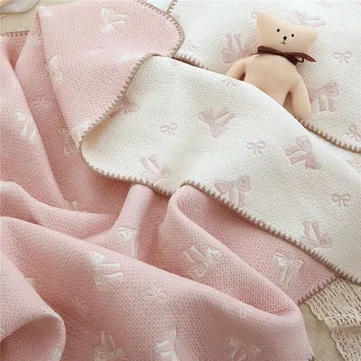 Baby Blanket Newborn Swaddle Wrap Sofa Throw Blankets Soft Breathable 100% Cotton Stroller Crib Receiving Blanket Bedding Quilt