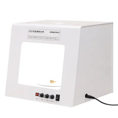 Professional Gold and Silver Jewelry Photography Light Box 360° Panorama Video Shooting Metal Case