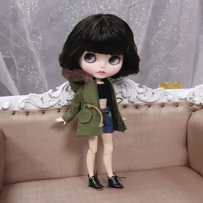 ICY DBS Blyth Doll 19 Joints Body 30CM BJD Doll Matilda Finished Hand-Painted Makeup Short Hair Bangs Drooping Eyes Doll Gift
