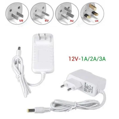 AC DC12V EU US AU UK Power Adapter 1A 2A 3A Power Supply Adapter Universal Power Adapter Supply Charger adaptor For Light Strip