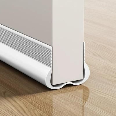 TEMU Flexible Pvc Door Bottom Sealing Strip - Under Door Draft Stopper, Oudproof Gasket, Weatherstrip For Window , Plastic Material