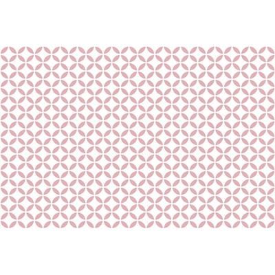Tappeto in vinile con motivi rosa 196x130cm