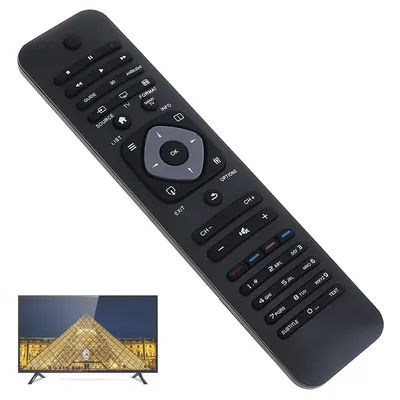 Universel Sans pigments TV Télécommande avec Longue Distance de Transmission Fit pour Philips RM-L1128 LCD / LED 3D Smart TV