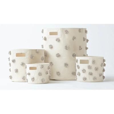 Petit Pehr Pom Pom Basket - Mini - Grey