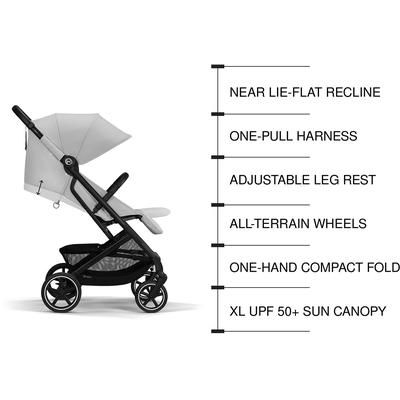 Cybex Beezy 2 Compact Stroller - Fog Grey