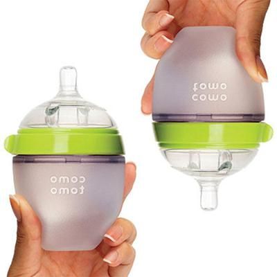 Comotomo Natural Feel Baby Bottle, 2pk - 5 oz - Green