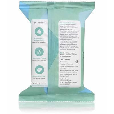FridaBaby BreatheFrida Nose & Chest Vapor Wipes, 30 Count