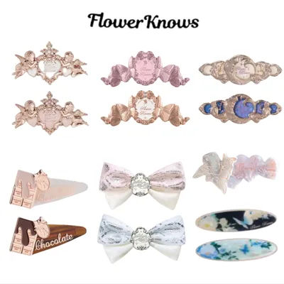 Flower Knows Moonlight Mermaid Series Hair Clip Acetate Hair ClipsHair Accessories Women Beauty