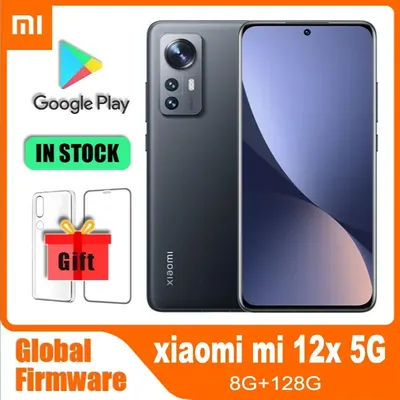 Global rom Global Version smartphone 5G Redmi Xiaomi 12X 67W Snapdragon 870 MIUI12.5 Curved screen Fingerprint used phone