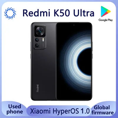 Xiaomi Redmi K50 Ultra hyperOS 1.0 5G 6.67" Smartphone Snapdragon 8+ Gen 1 5000mAh Battery capacity 108MP Camera used phone