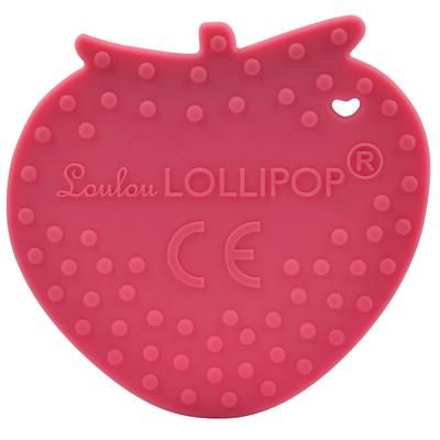 Loulou Lollipop Silicone Teether - Strawberry