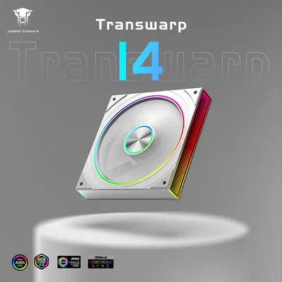 Jungle Leopard Transwarp 14 Star Ring 140mm PC Case Fan 5V 3Pin ARGB Cyclic Mirror Light Effect PWM 650 to 1800RPM Cooling Fan