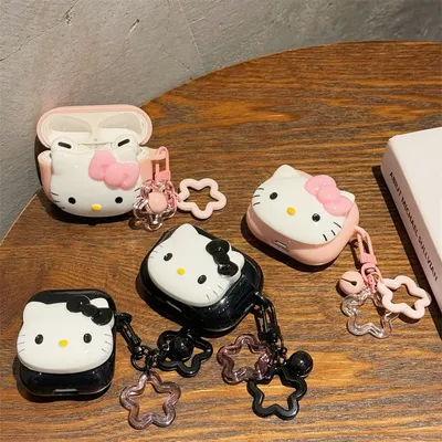 Mignon KT chat housse de protection pour AirPods Pro2 housse de protection dessin animé Bluetooth