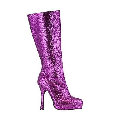 Metallico Brillanti Anni '80 Scarpe Stivali al ginocchio Tacco alto Paillettes Costume Per donna Costume di Carnevale Carnevale Feste Club Parata dell'Orgoglio Adulti Scarpe