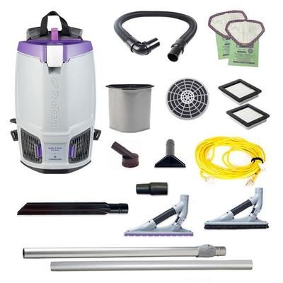 ProTeam GoFit 6 PLUS, 6 quart Backpack Vacuum 107708 with ProBlade Hard Surface and Carpet Tool Kit 107532