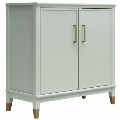 Credenza con 2 ante effetto legno verde