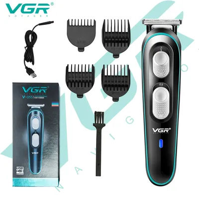 VGR 055 Professional Hair Clipper Men's Waterproof Hair Trimmer Grooming Tools Rechargeable Cordless Hair Clipper for Barber