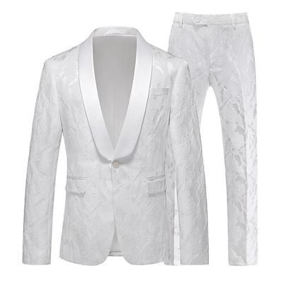 Disco Anni '80 Pantaloni Abiti Completi Blazer Disco Tinta unica Costume Per uomo Mascherata Performance Feste Club Adulti Cappotto Pantaloni